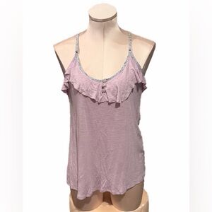 Women's Lilac Ruffle cami Top